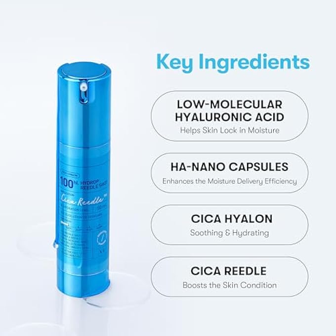 VT HYDROP REEDLE SHOT 100HL, HYALURONIC ACID MICRONEEDLING SERUM, INTENSIVE HYDRATING & MOISTURIZING EXOSOME, SOFT & GLASS SKIN, KOREAN SKIN BOOSTER1.69 FL OZ.(50ML) - Image 4